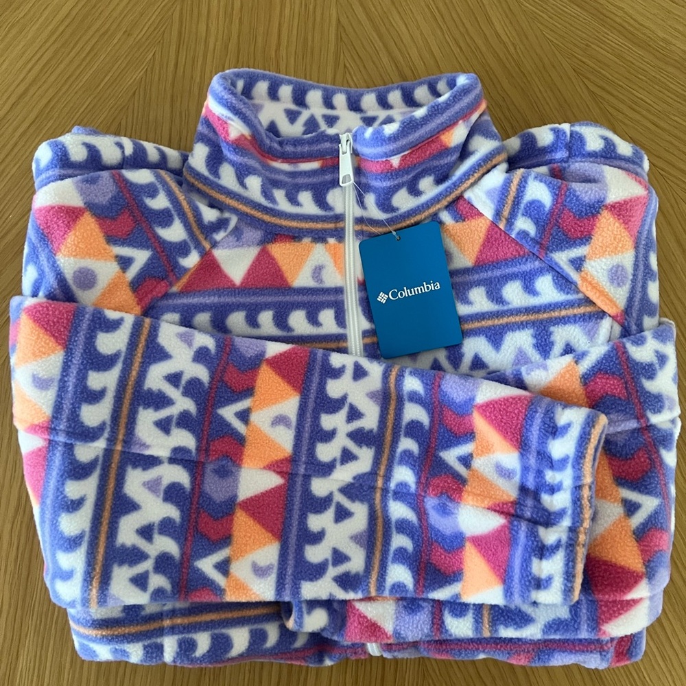 New Columbia Sawyer Rapids Printed Full Zip fleece jacket